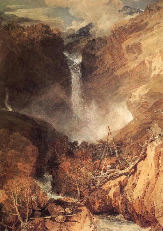 J.M.W. Turner The Great Fall of the Reichenbach,in the Valley of Hasle,Switzerland